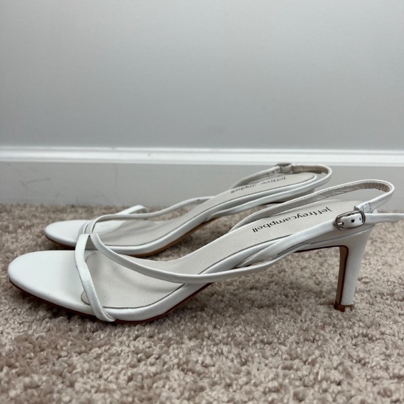Jeffrey Campbell Morph Slingback Kitten Heels in White - Picture 4 of 7